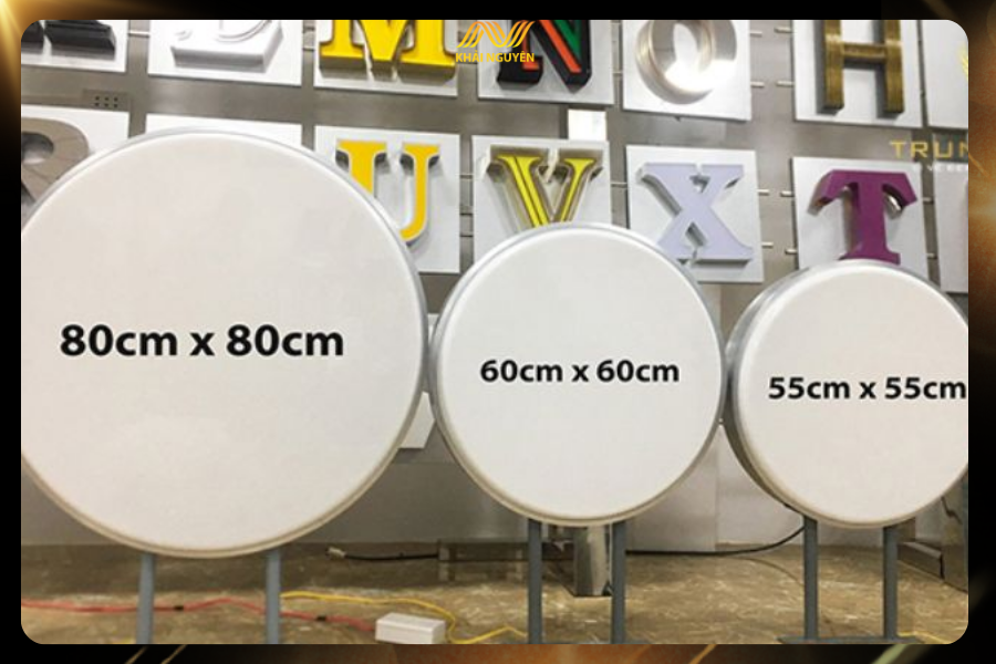 Mức giá phụ thuộc vào kích thước