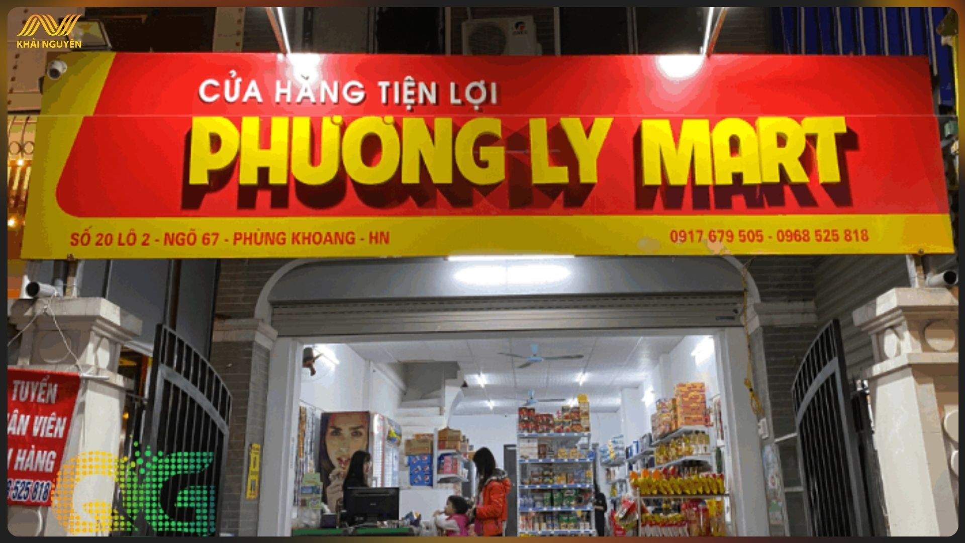 Biển tạp hóa kết hợp đèn được nhiều khách hàng lựa chọn