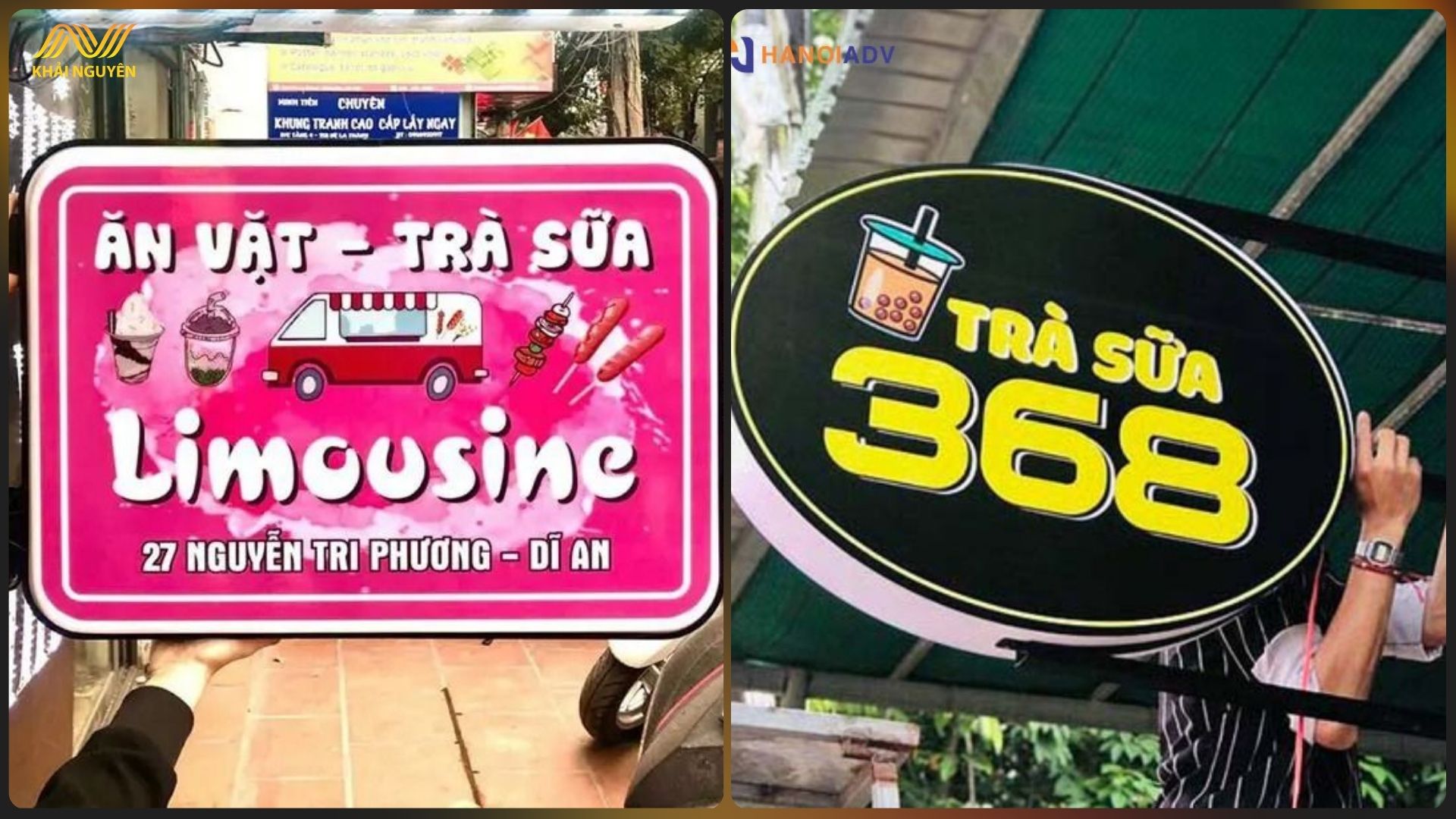 Biển vẫy alu chữ nổi có thể sử dụng lâu dài, bên đẹp theo thời gian