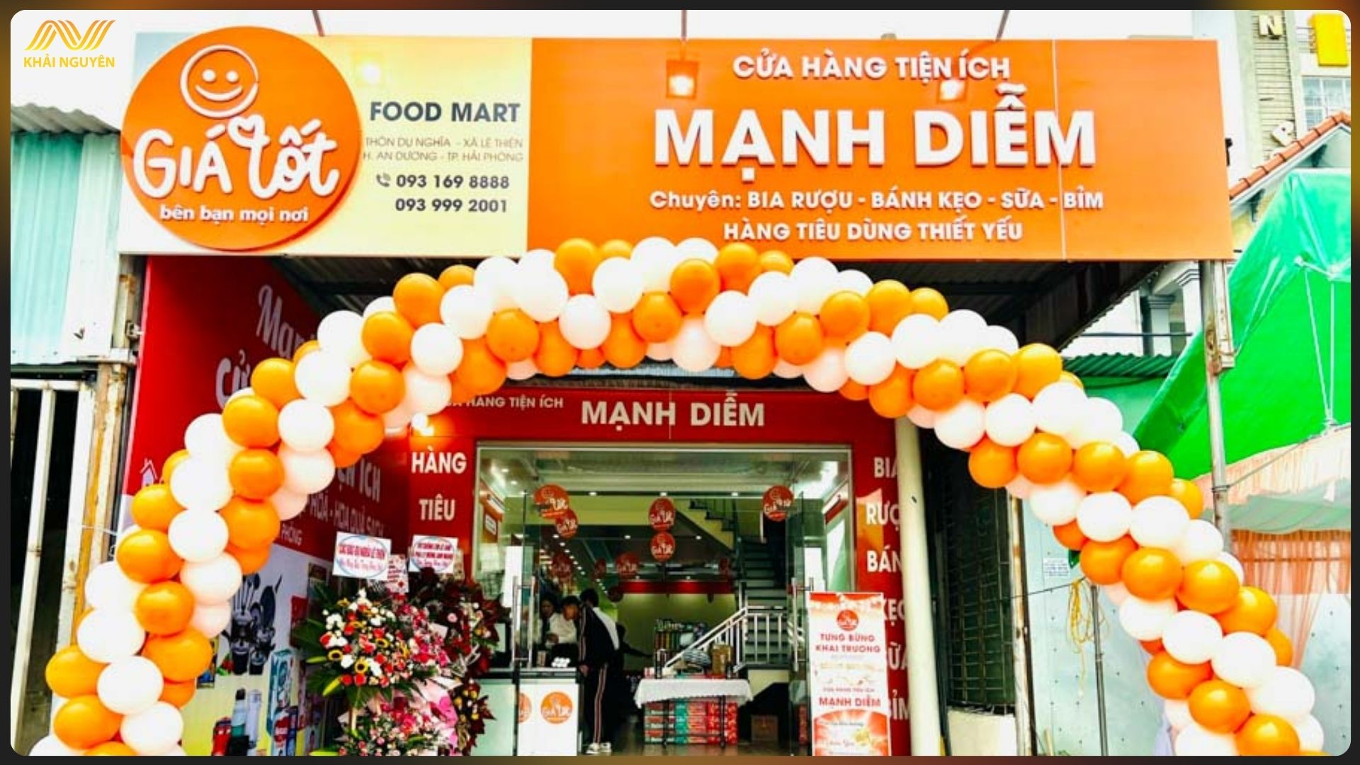 Đặt biển vẫy vị trí phù hợp để khách hàng dễ nhận biết