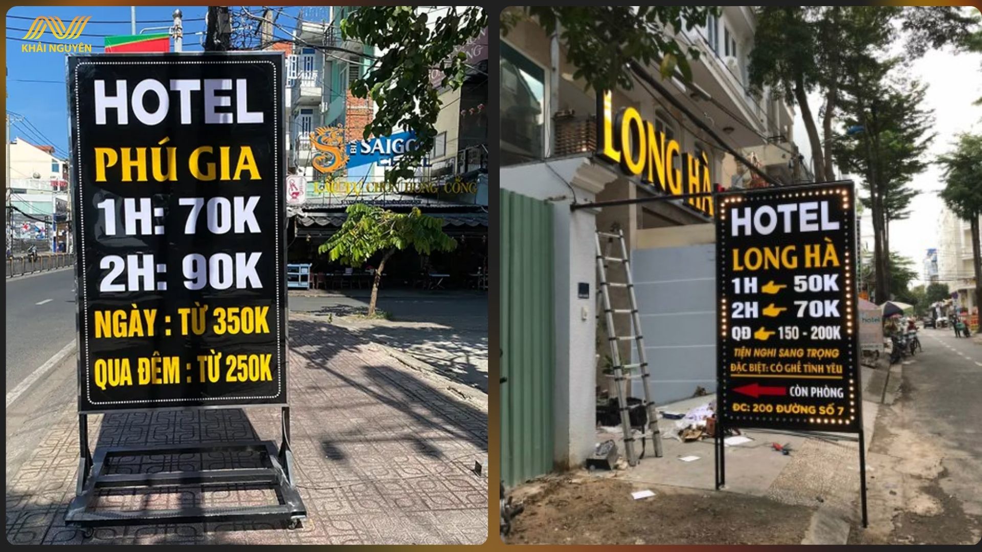 Đơn vị thiết kế & thi công biển nhà nghỉ chuyên nghiệp