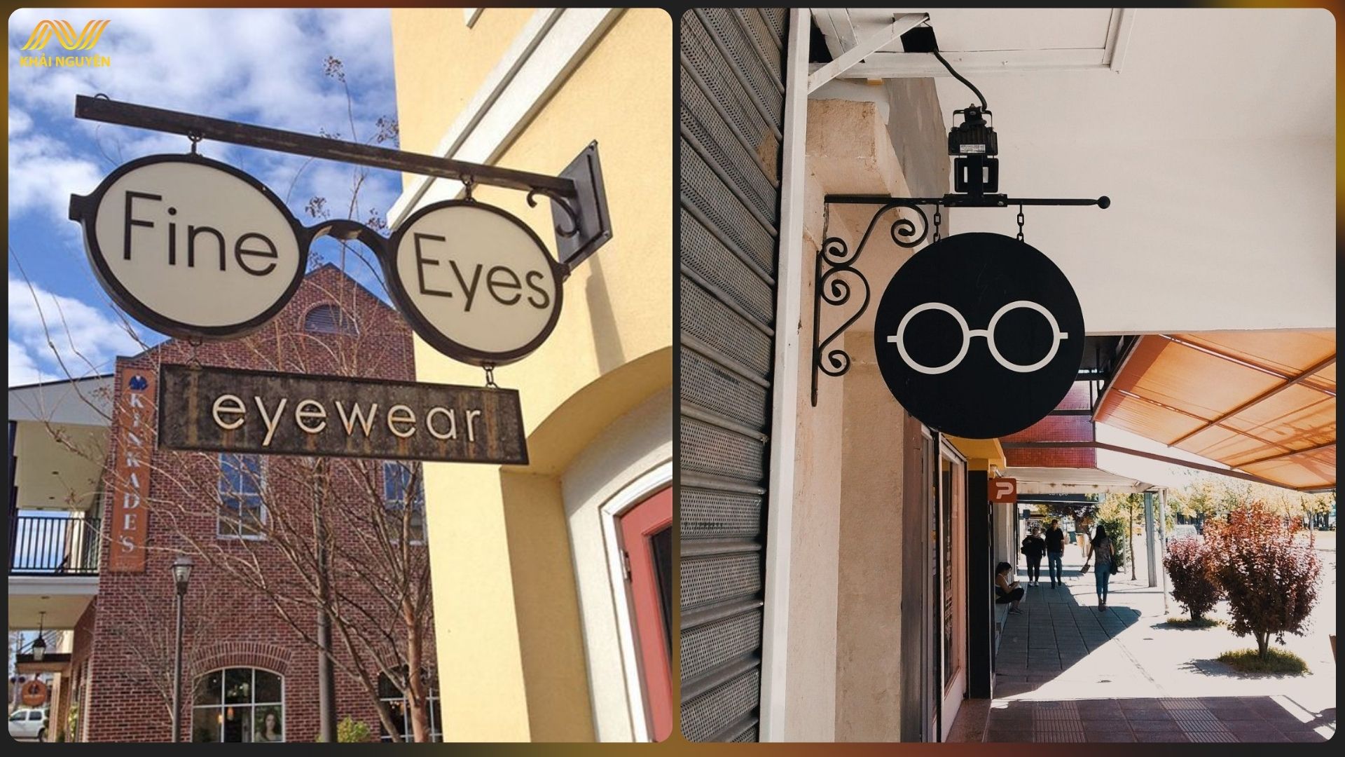 Biển vẫy kính mắt