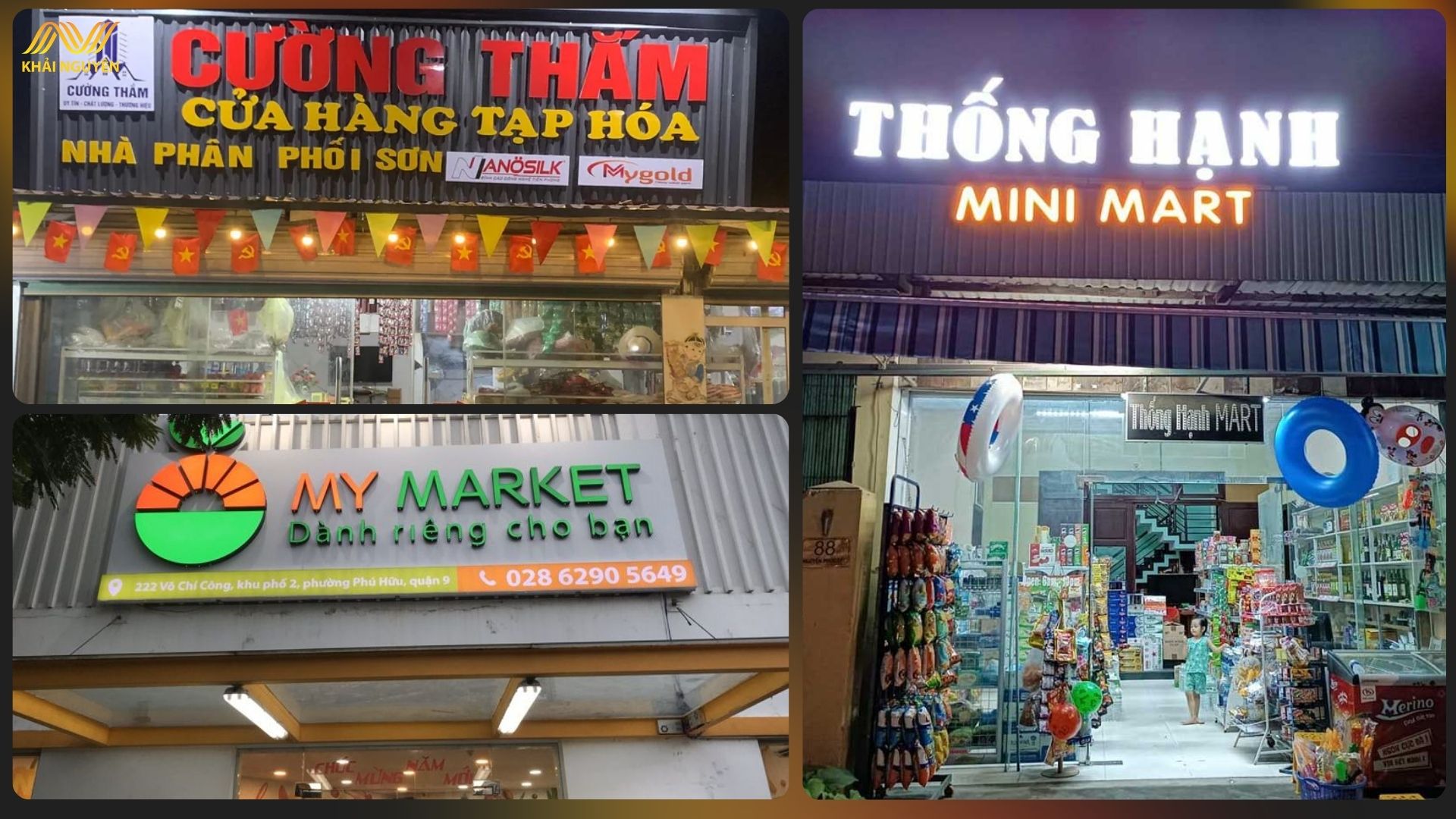 Mức giá biển tạp hóa phụ thuộc lớn vào chất liệu sử dụng