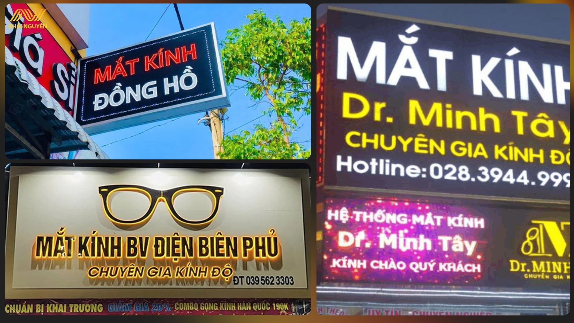 Màu sắc phù hợp ngành kính mắt