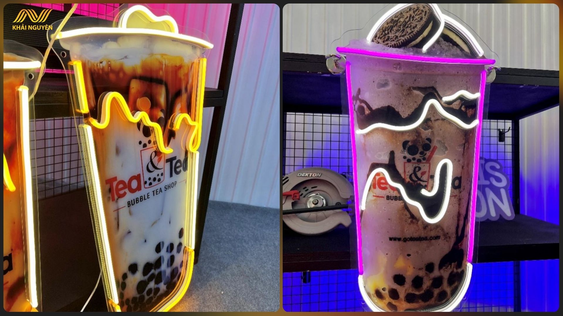 Biển vẫy bằng mica giúp thông tin quán nổi bật hơn