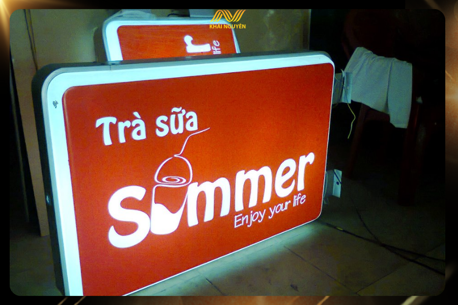 Biển vẫy cho café, trà sữa thường ưu tiên tính thẩm mỹ