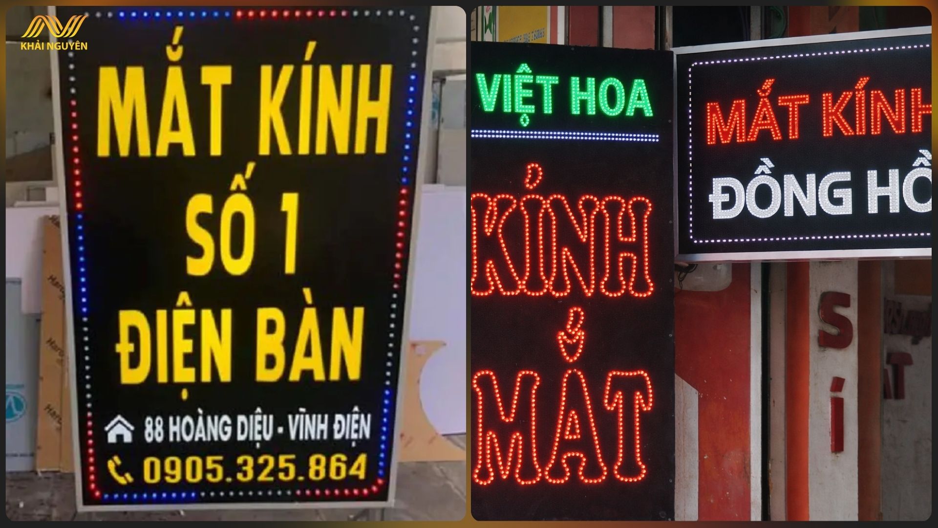 Kinh nghiệm làm biển vẫy kính mắt đẹp – đúng chuẩn quảng cáo