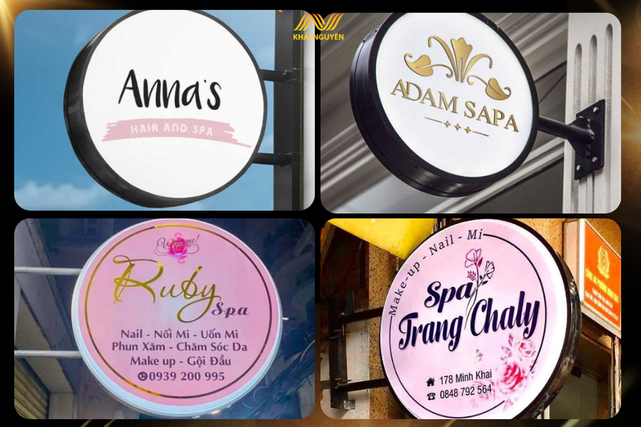 Biển tròn có nhiều kích thước khác nhau