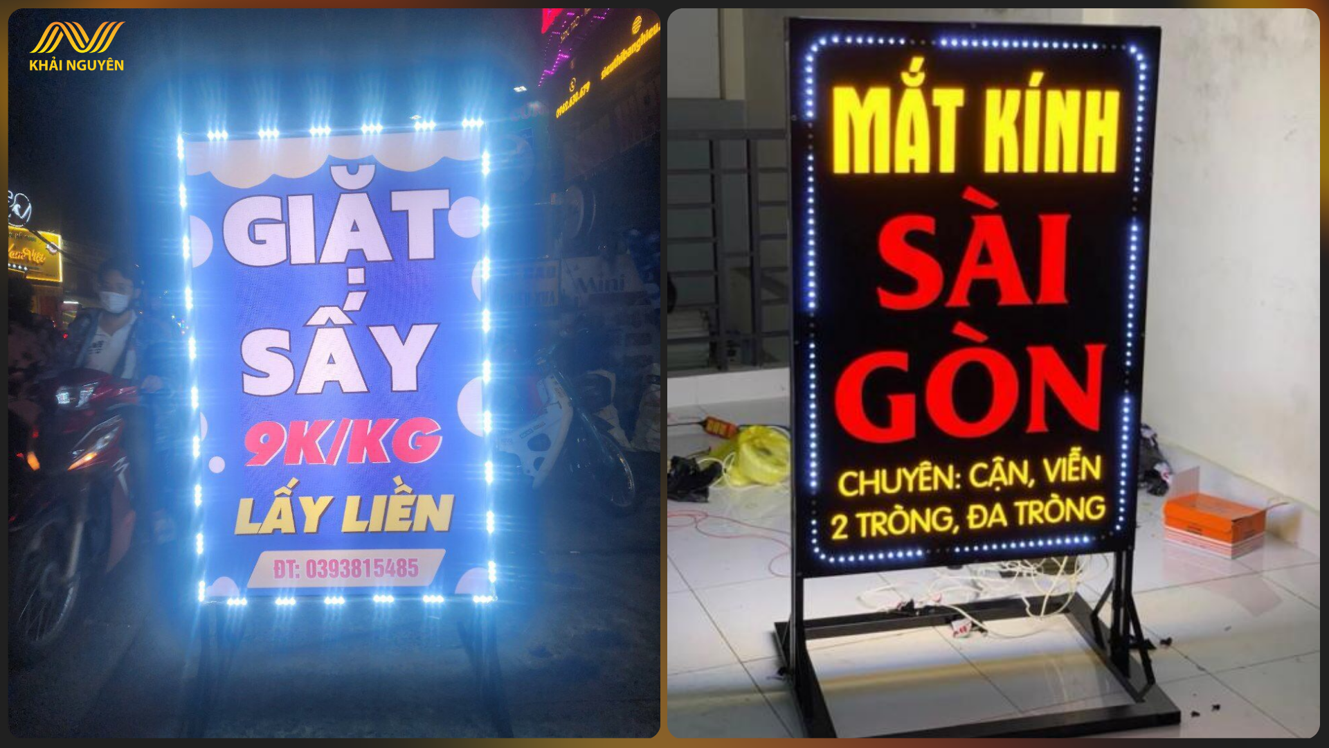 Biển hiệu LED giúp tăng khả năng hiển thị và nhân diện cửa hàng