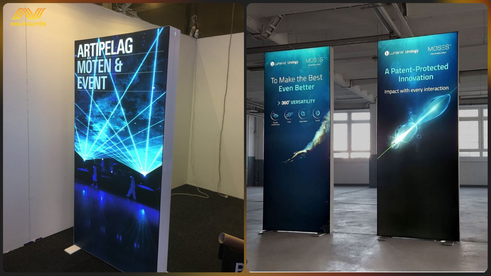 Biển hiệu đứng thi công lắp đặt dễ dàng 