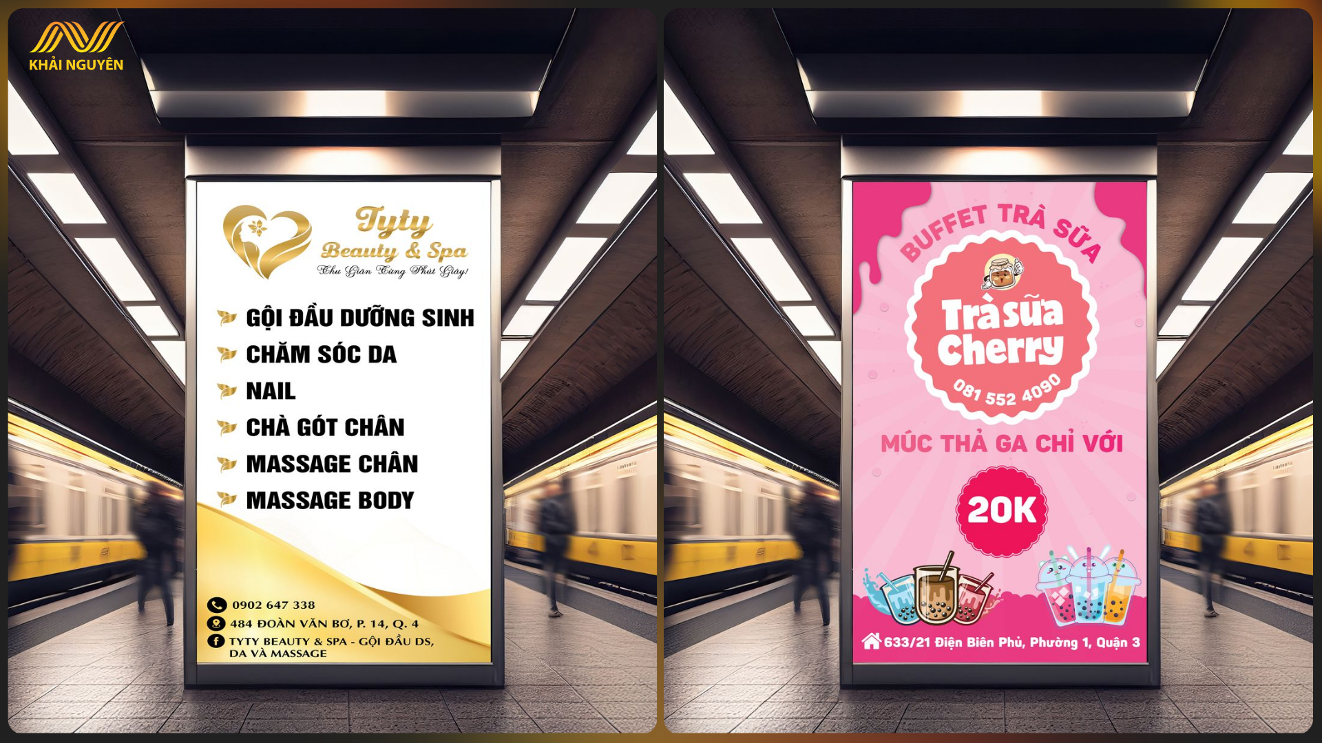 Biển hiệu đứng thu hút sự chú ý từ xa hiệu quả