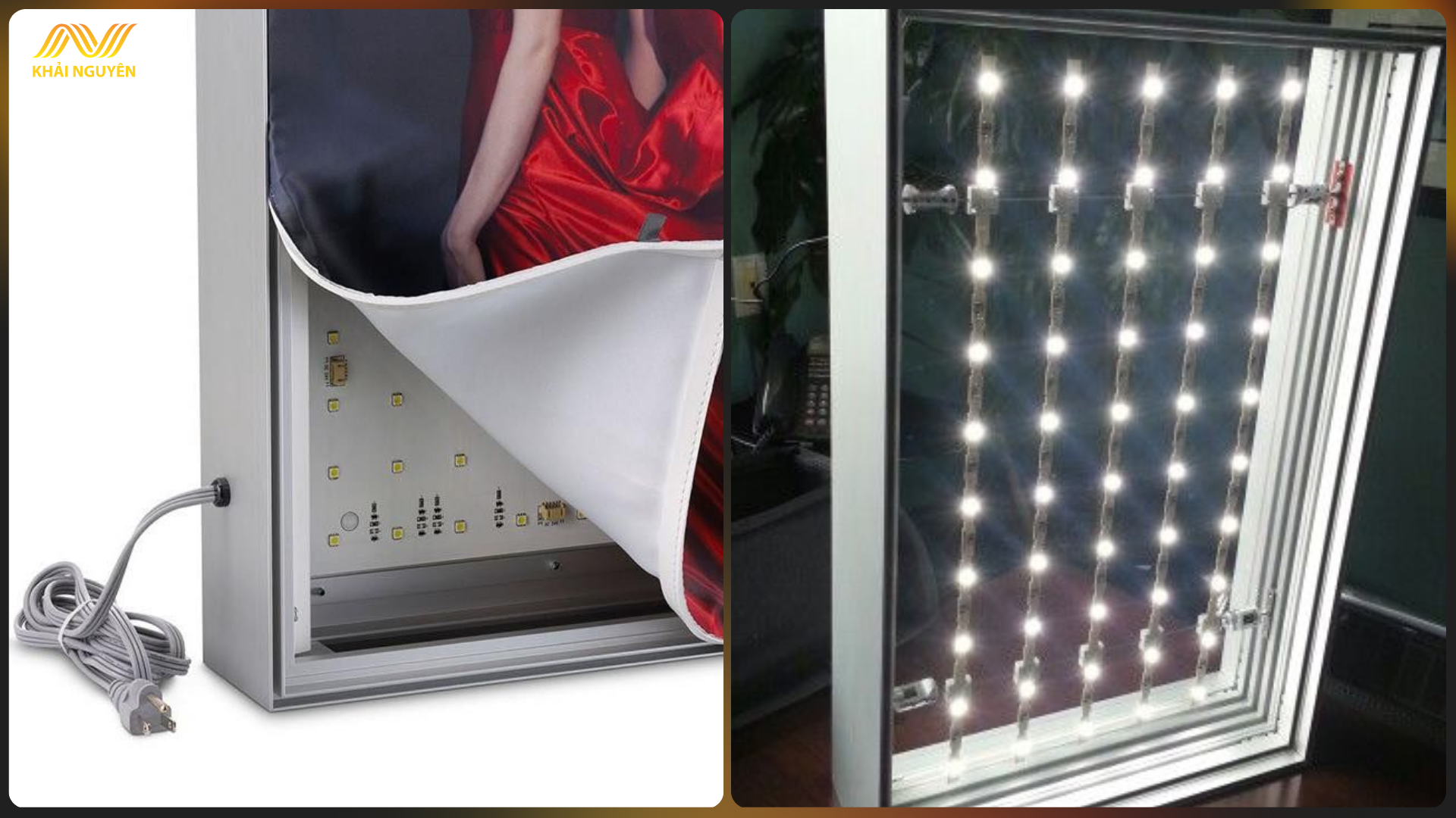 Biển LED Khải Nguyên sử dụng vật liệu chất lượng cao, giúp bảng hiệu luôn bền đẹp theo thời gian