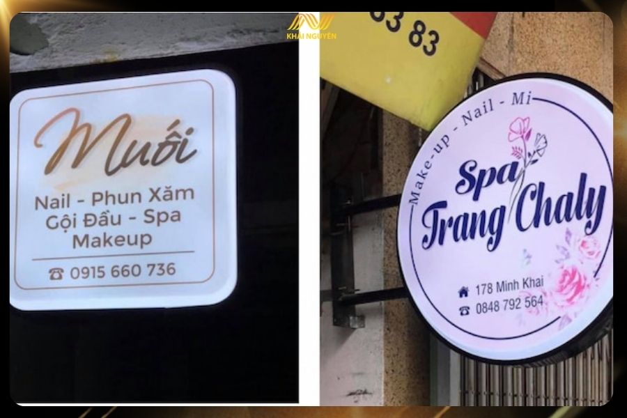 Có nhiều biển vẫy kiểu dáng khác nhau thu hút ánh nhìn