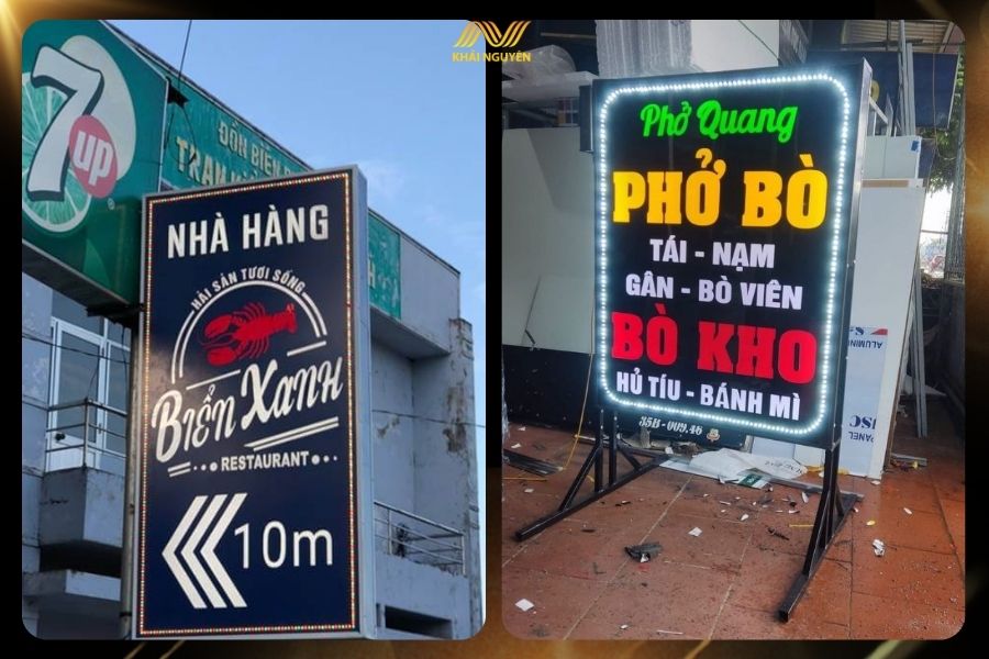 Biển vẫy giúp thu hút khách vãng lai hiệu quả