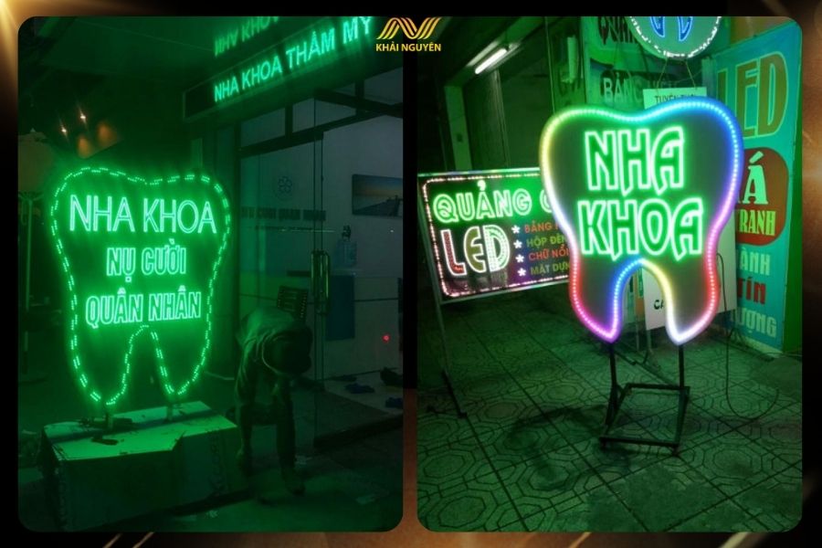 Biển vẫy LED giúp thu hút khách hàng cả ngày và đêm