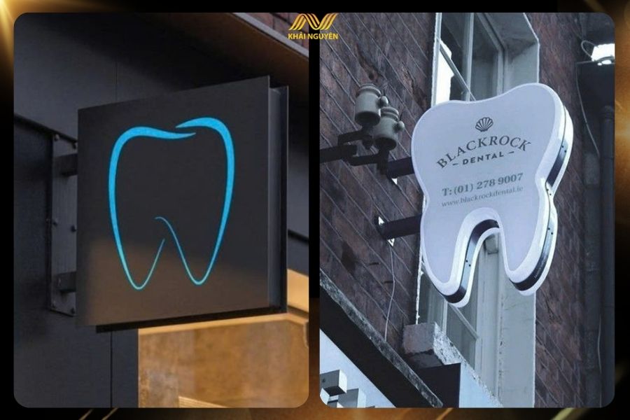 Nên thiết kế biển vẫy đồng bộ với biển hiệu chính