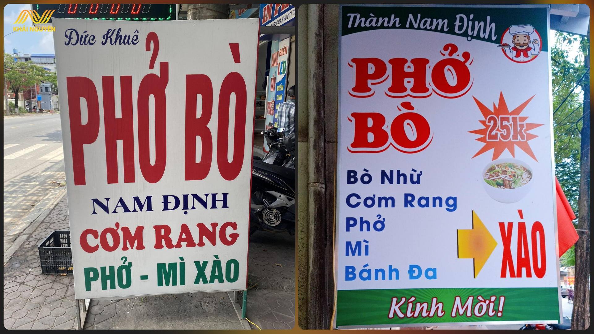 Biển vẫy alu chữ nổi làm cửa hàng thêm nổi bật