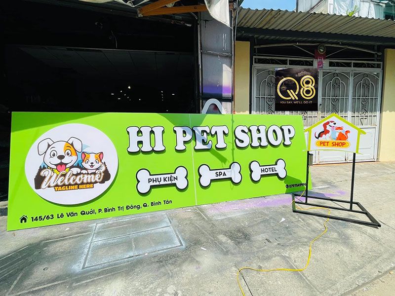 Đầu tư biển vẫy thuốc thú ý đẹp giúp cửa hàng nổi bật hơn