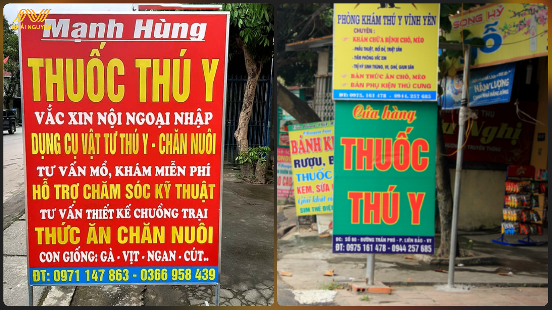 Biển vẫy nổi bật giúp thu hút khách hàng