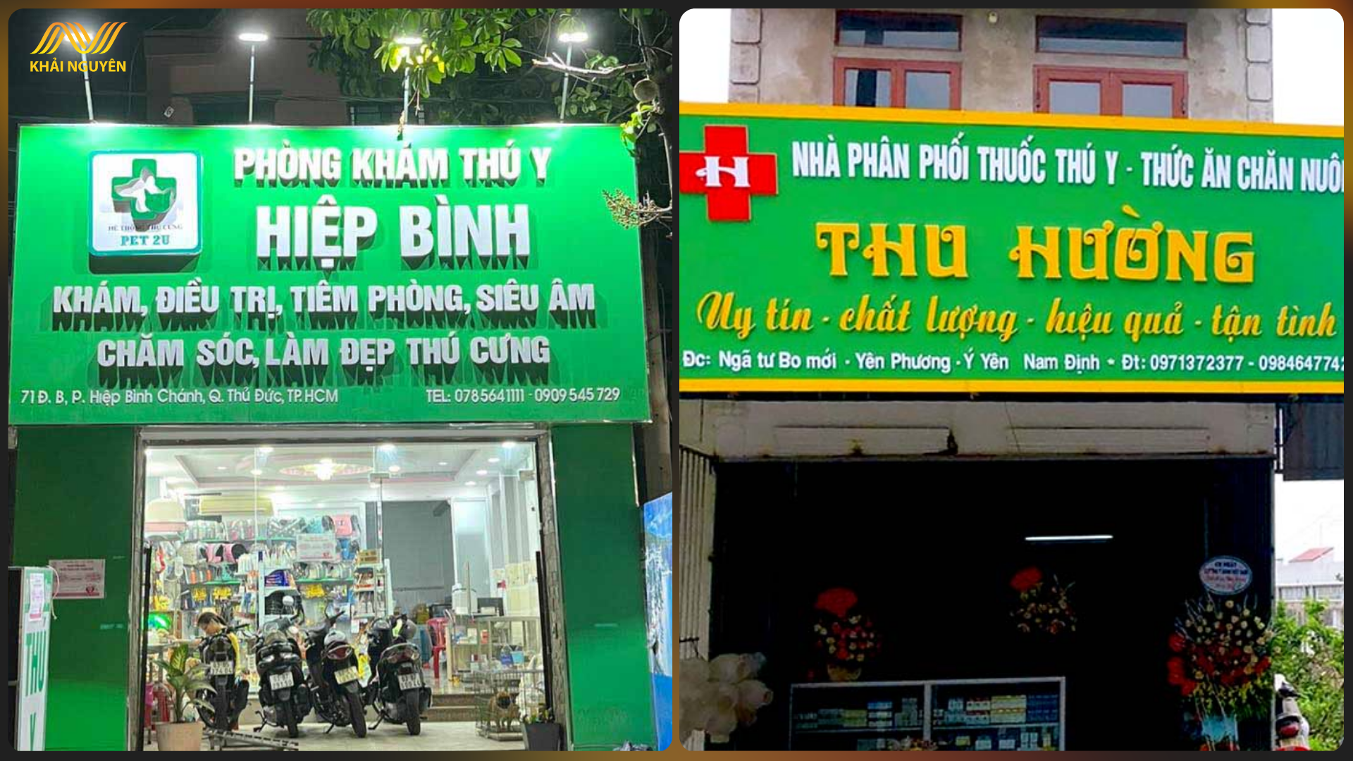 Biển vẫy Alu chữ nổi giúp khách dễ nhìn từ xa