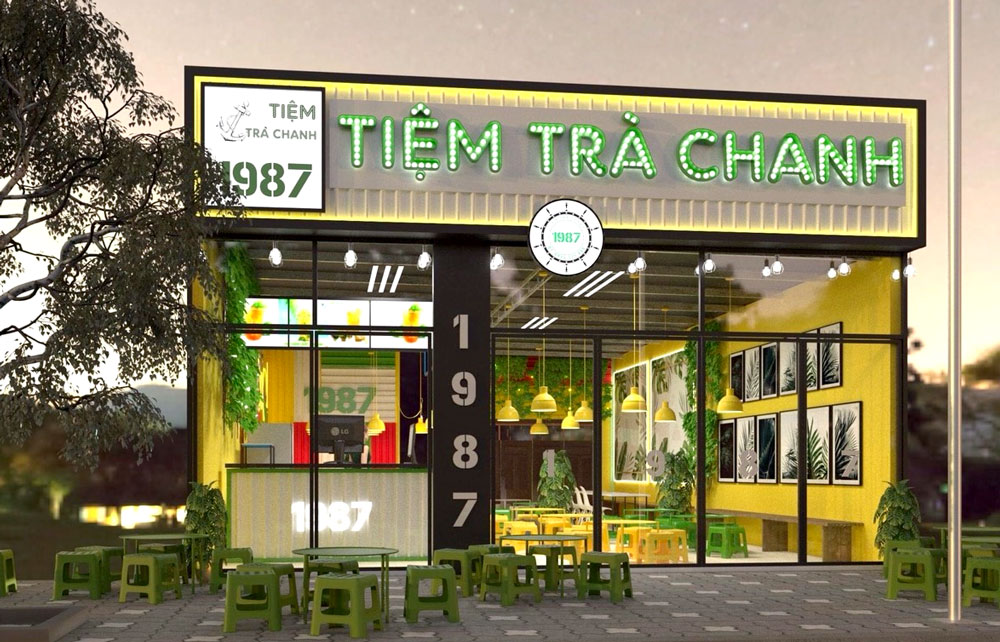 Chọn biển vẫy phù hợp với phong cách của quán