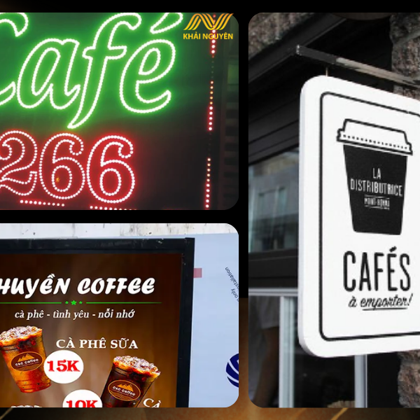 Thi Công Biển Vẫy Cafe – Mẫu Biển Vẫy Cà Phê Ấn Tượng, Giá Tốt