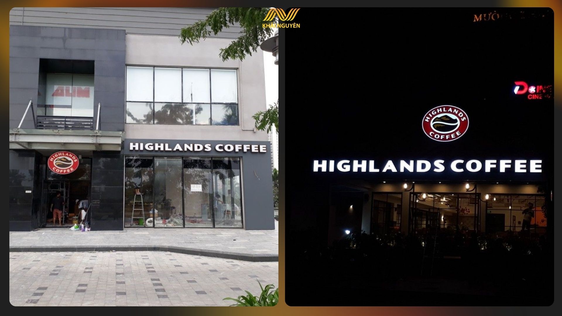 Biển alu chữ nổi nổi bật giúp thu hút khách hàng