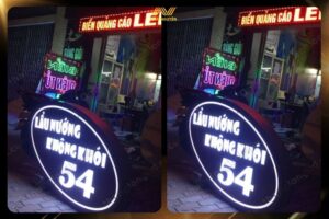 Biển vẫy lẩu nướng là giải pháp thu hút khách đi đường