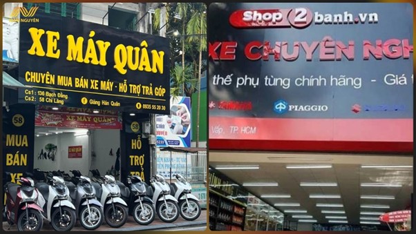 Biển vẫy sửa xe máy nổi bật sẽ giúp thu hút sự chú ý của khách hàng