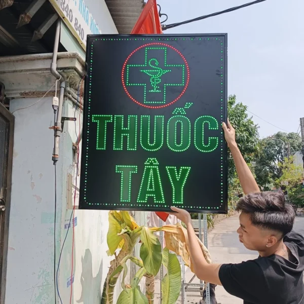 Bảng LED 2 Mặt Nhà Thuốc: Mẫu Thật Và Báo Giá