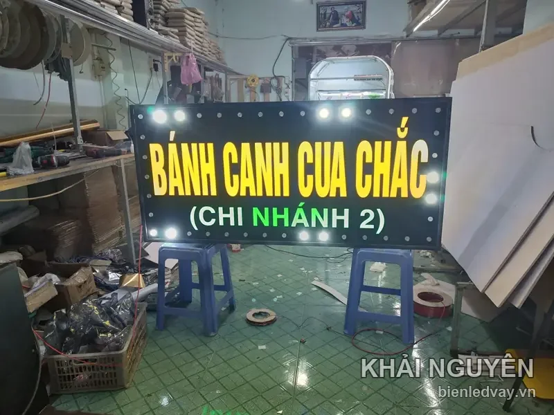 Biển vẫy Bánh Canh Cua Chắc chi nhánh 2