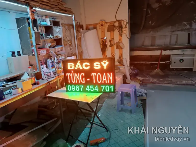 Màn hình LED nha khoa - Bác sỹ Tùng - Toàn do Khải Nguyên thi công