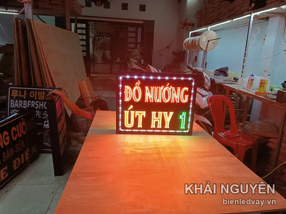 Biển vẫy LED lẩu nướng - dự án Khải Nguyên