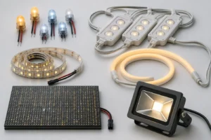 Minh họa các nhóm đèn LED dùng cho biển quảng cáo